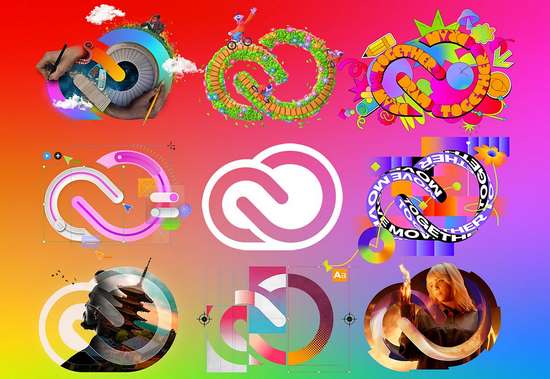Alternativa a Canva con Logos de Adobe Express con diferentes diseños