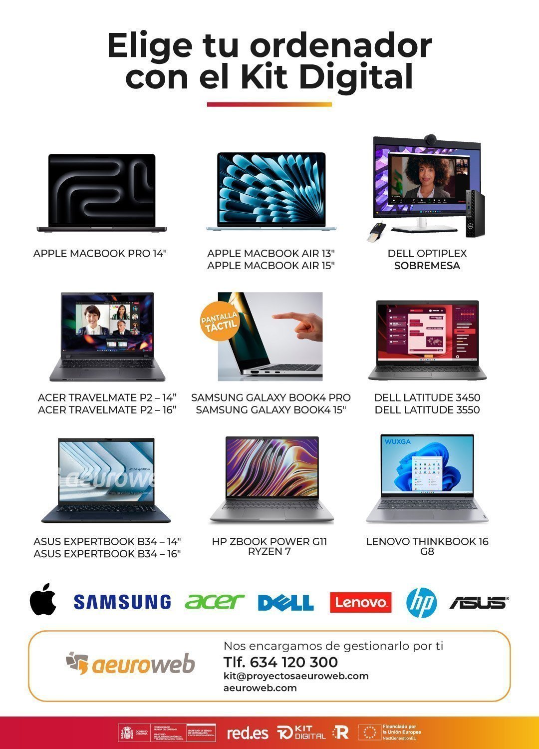 Catálogo de ordenadores del kit digital